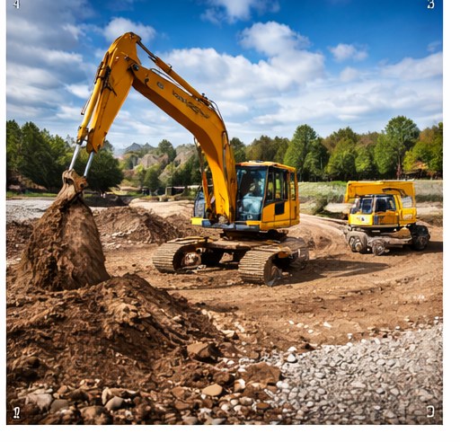 Excavator at work